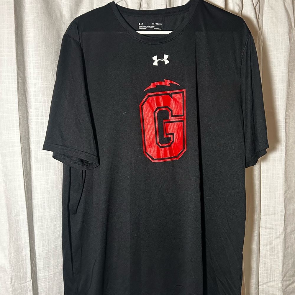 Under Armour Black Tee with Red Graphic
